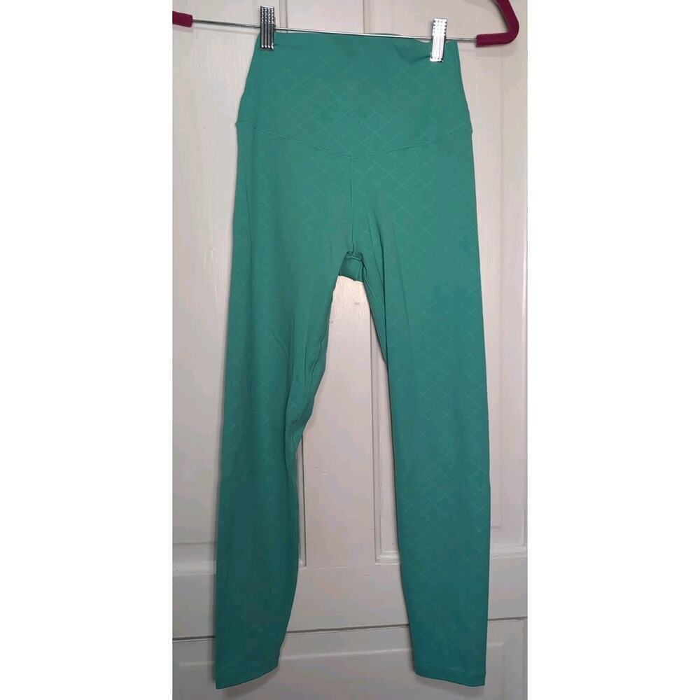 SheFit Boss 7/8 Leggings High Waist Sculpting Active Yoga Teal Women’s M(1218)